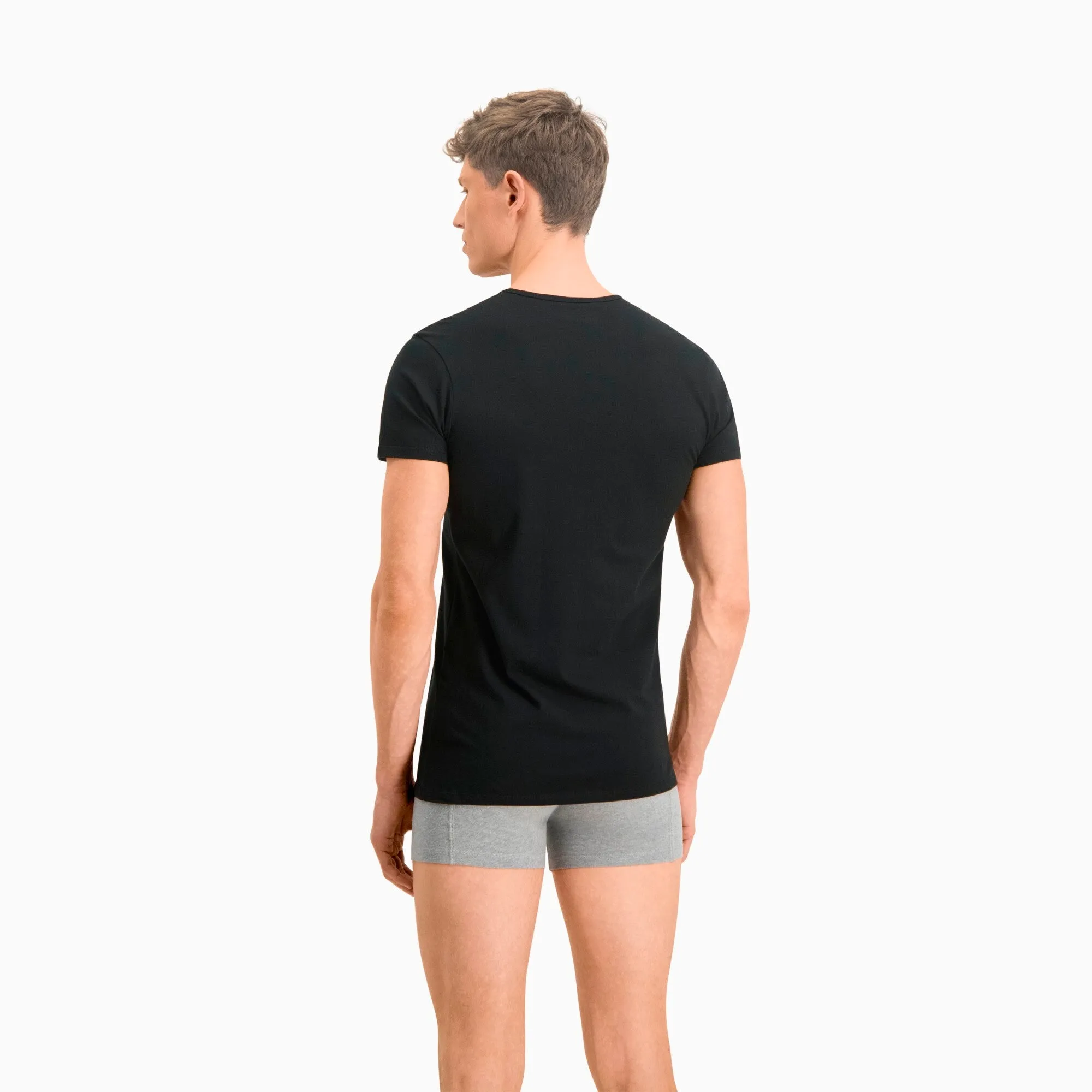 2 Pack Everyday Comfort Cotton Stretch Round Neck T-shirts