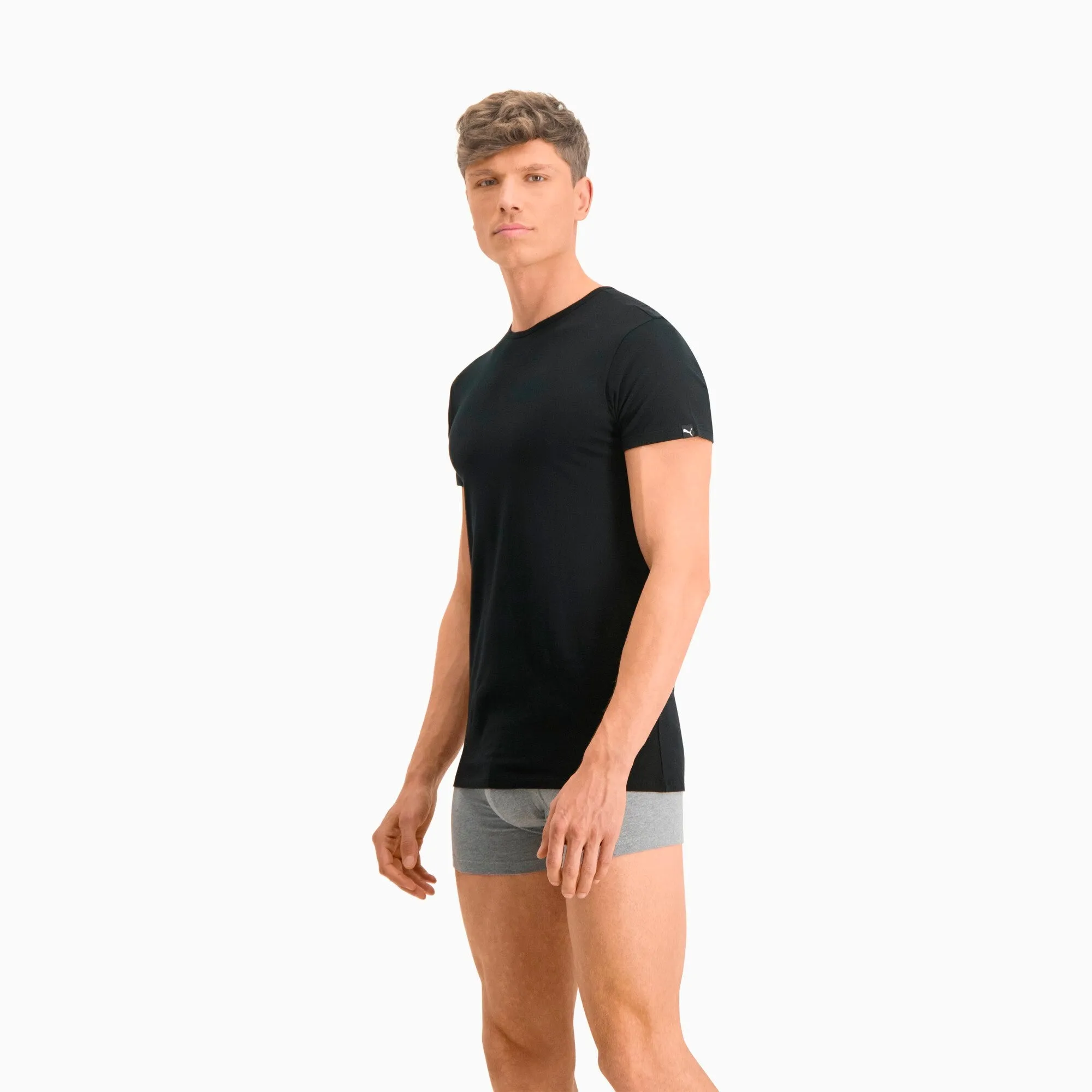 2 Pack Everyday Comfort Cotton Stretch Round Neck T-shirts