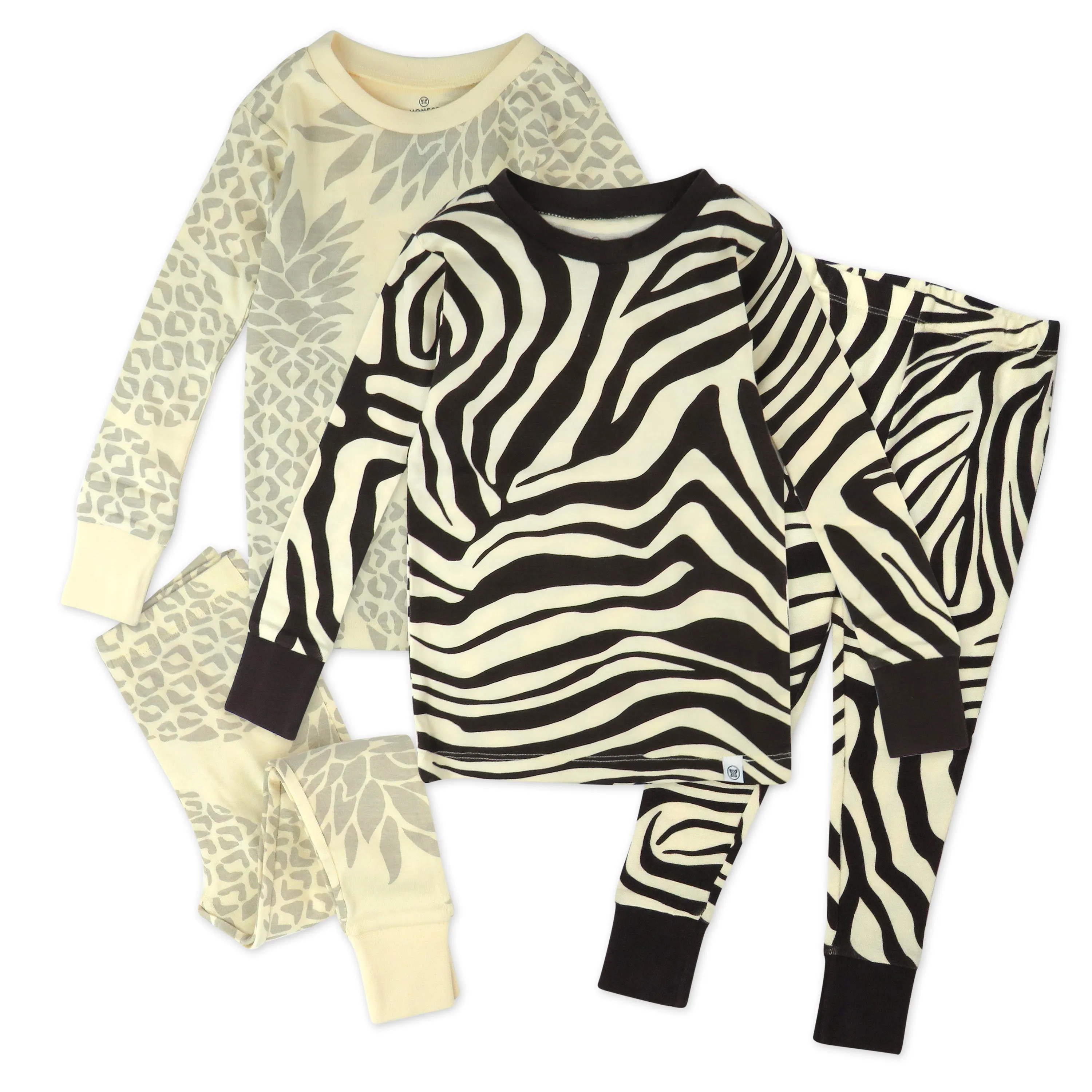 4-Piece Long Sleeve PJ Set