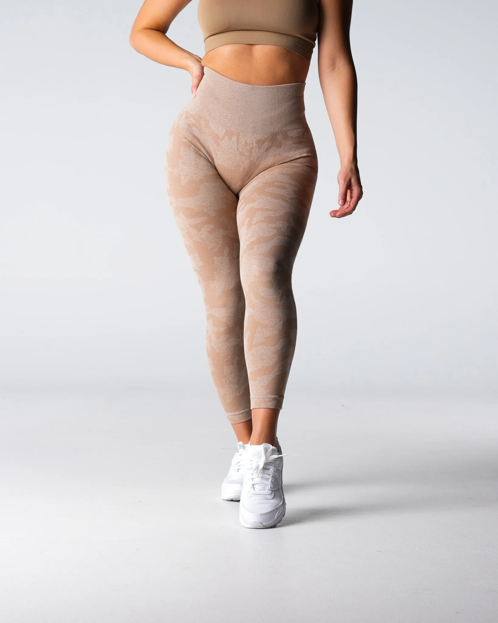 Beige Camo Seamless Leggings