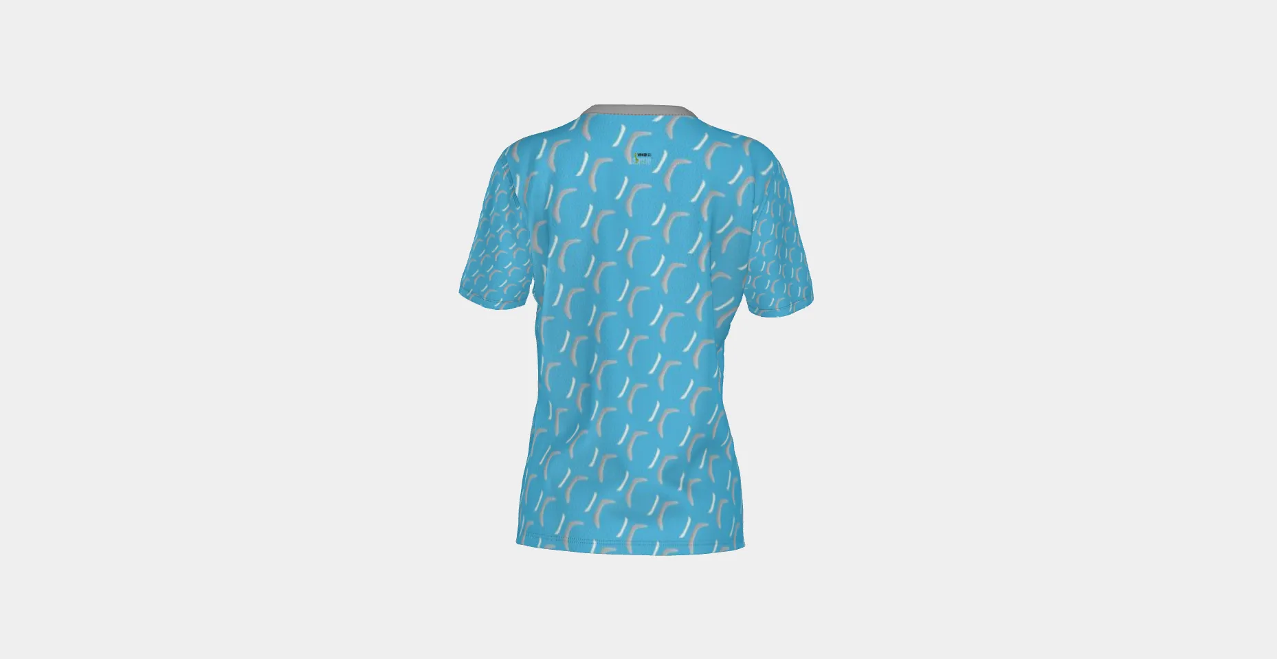 Blue Dimples SS V-Neck Golf Tee
