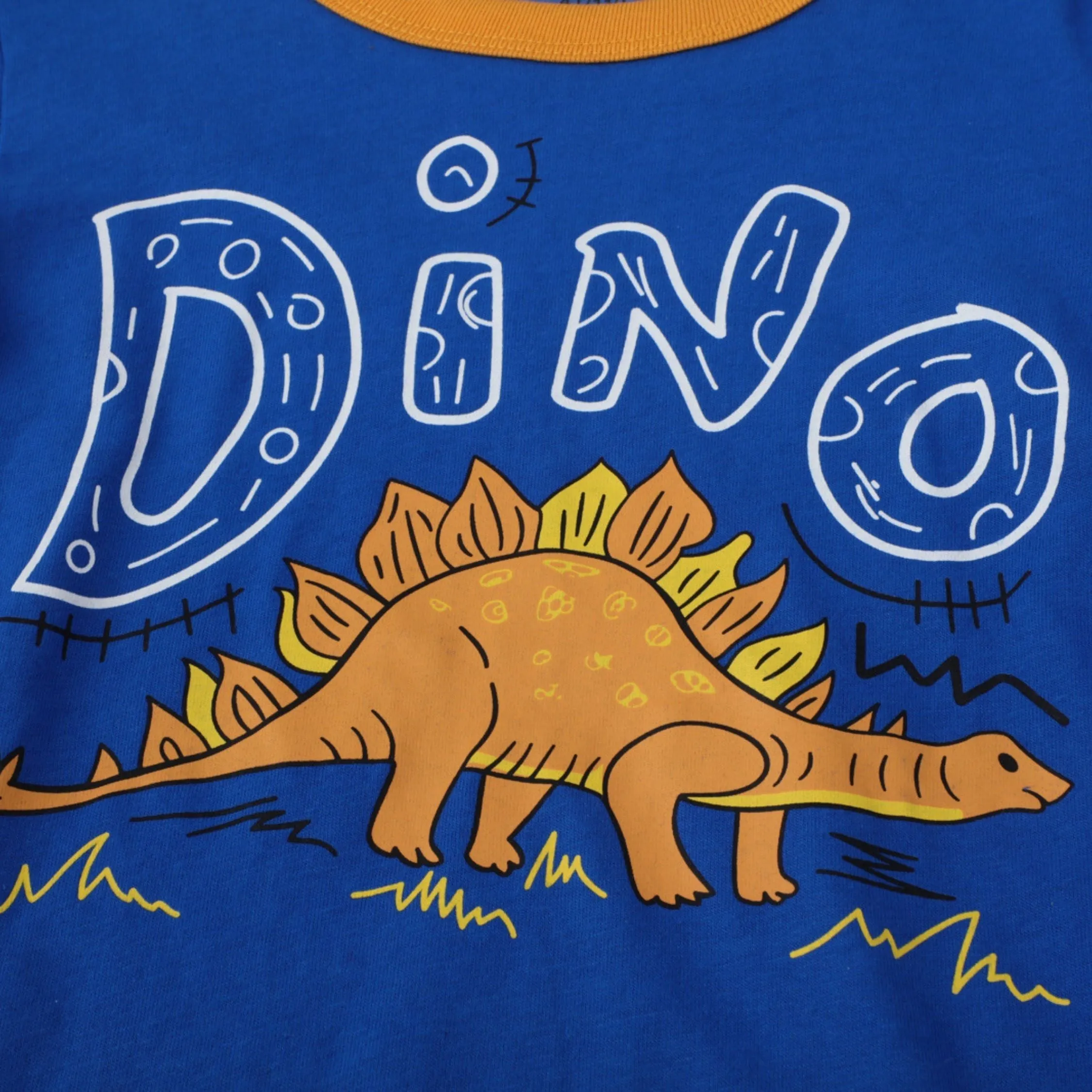 Boys Long Sleeve Dino Print Top Blue