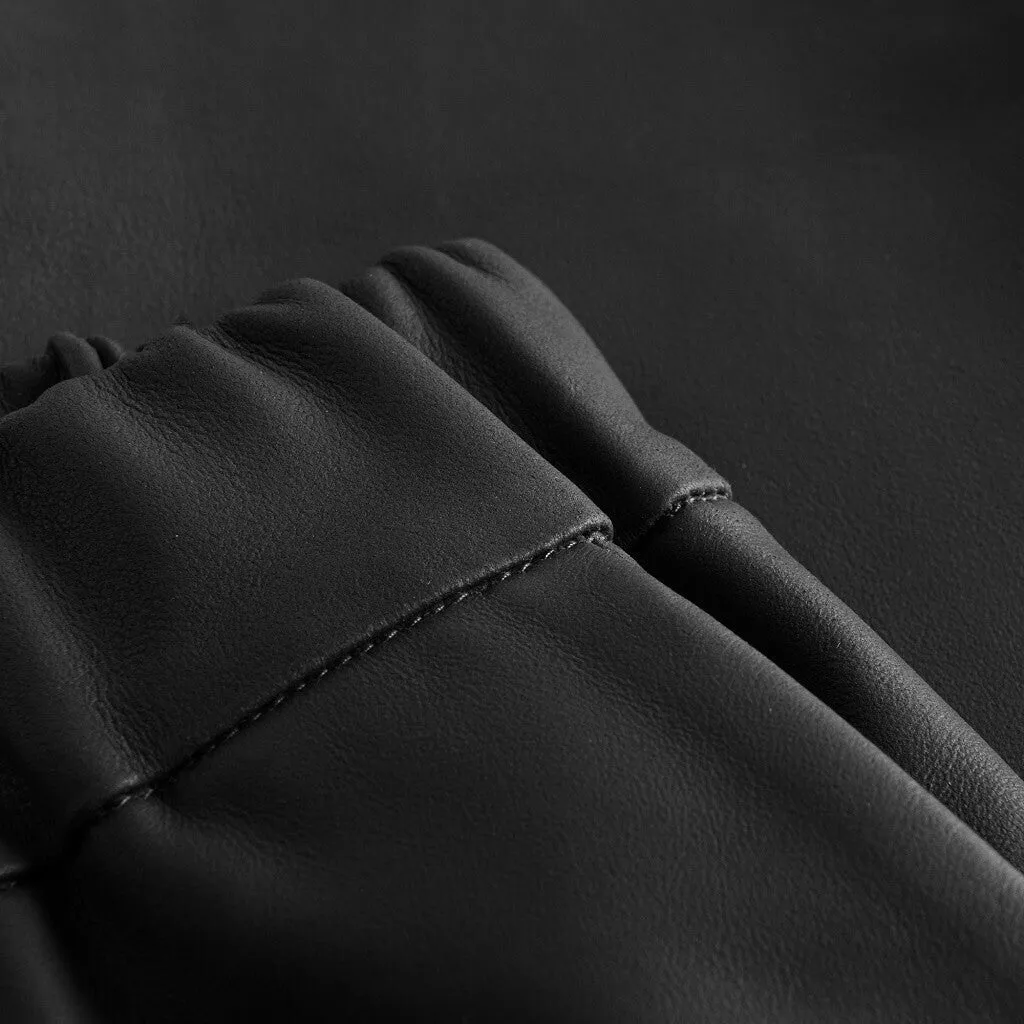 Carrie RW loose fitting leather pant / 50022 - Black (Nero)