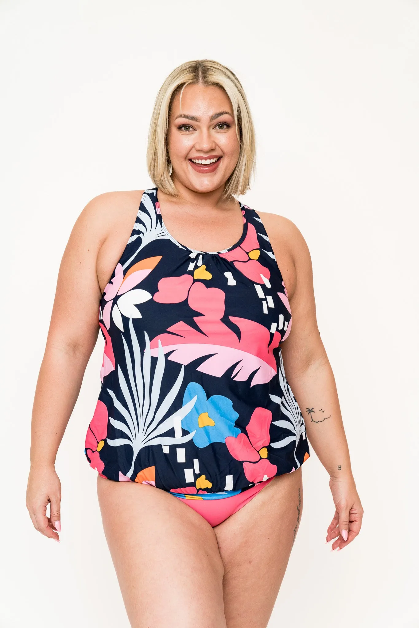 Chase Top | Blue Wave Floral