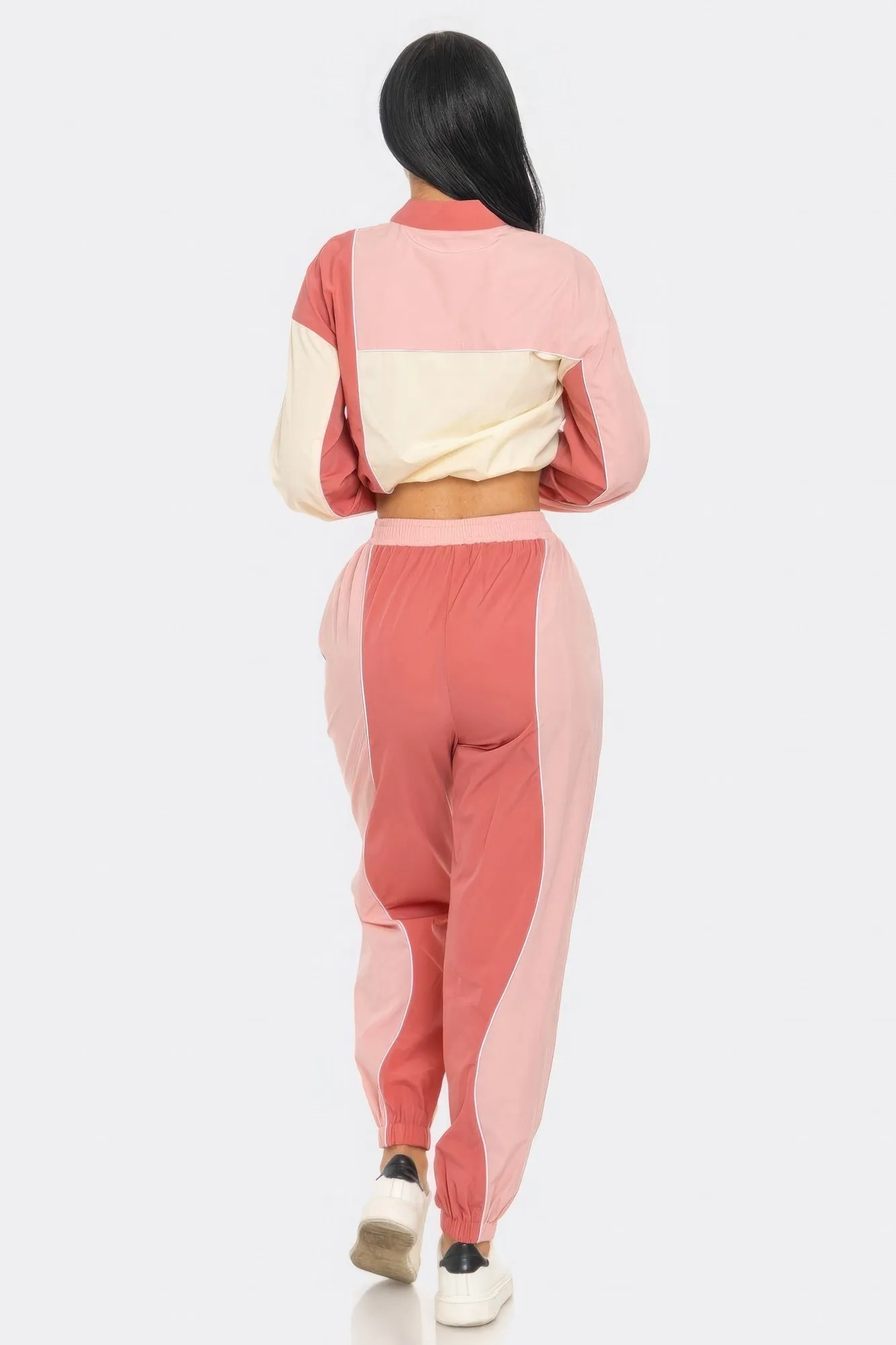Stylish Multi-Colored Cargo Jogger Set for Casual Wear