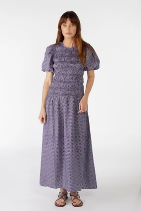 Cowgirl Surfer Aava Shirred Dress Navy