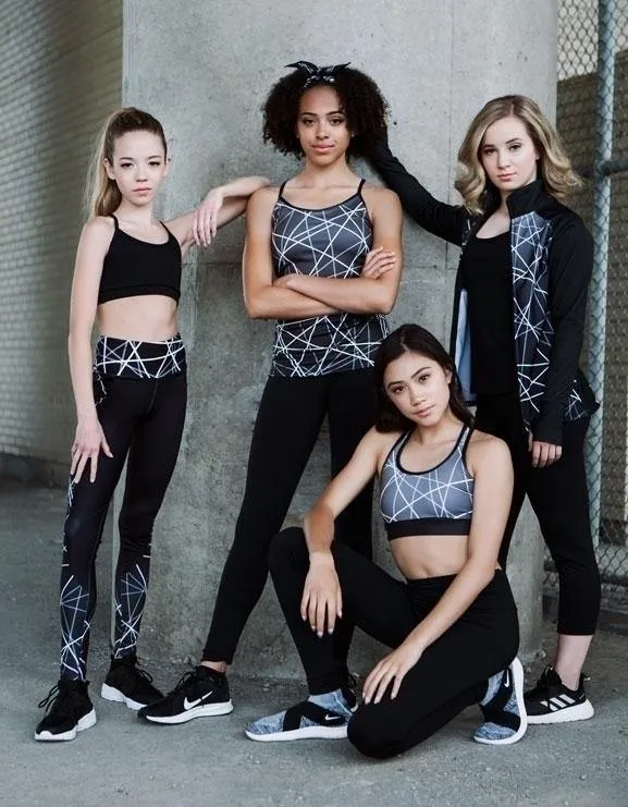 Crosshatch Long Sleeve Crop