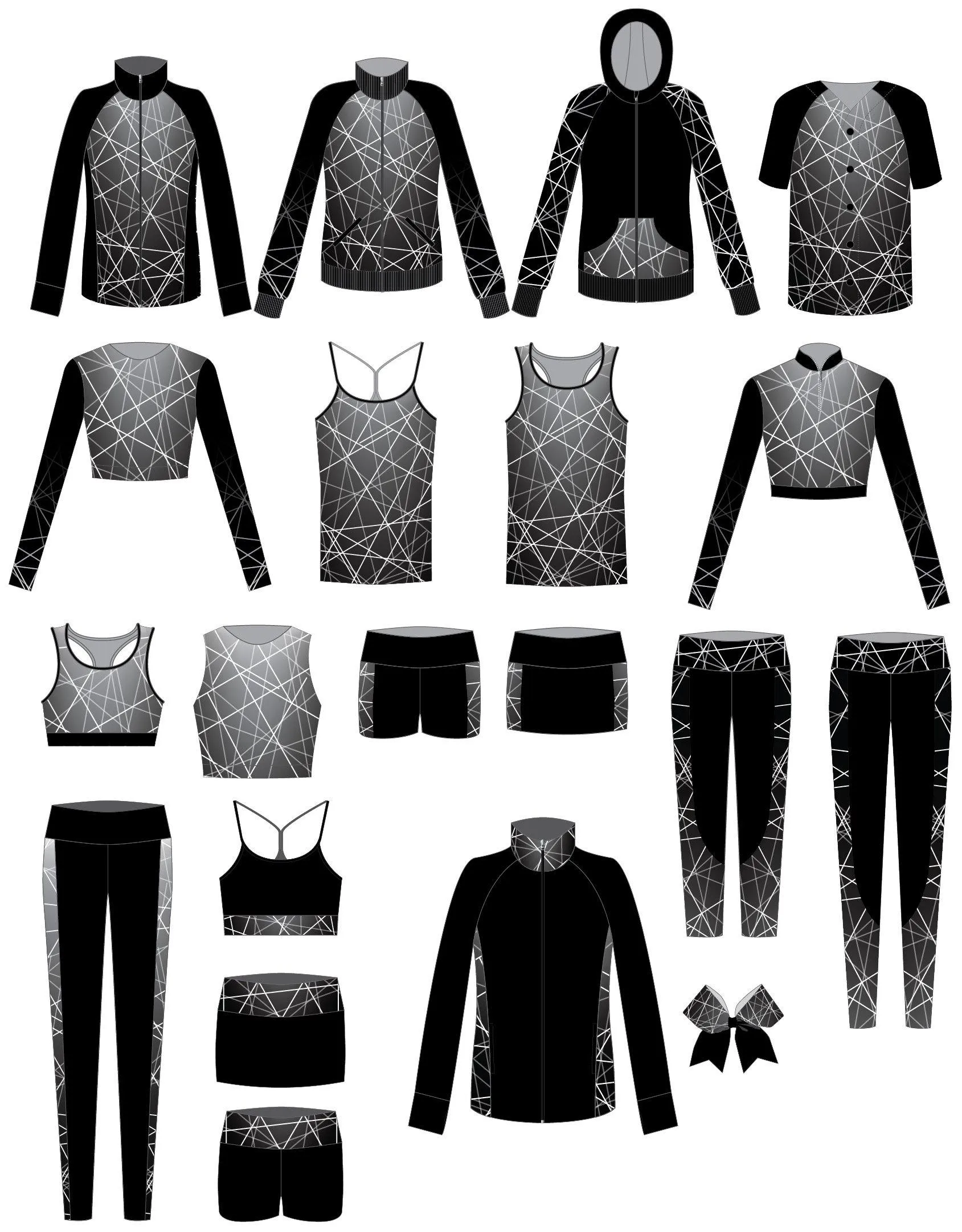 Crosshatch Long Sleeve Crop