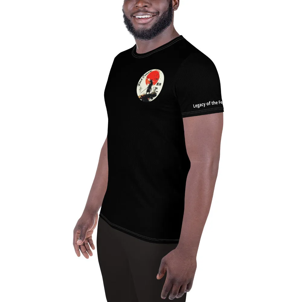 DUO MODERN "Black Samurai 'Nukitsuke'" Men's Athletic T-Shirt
