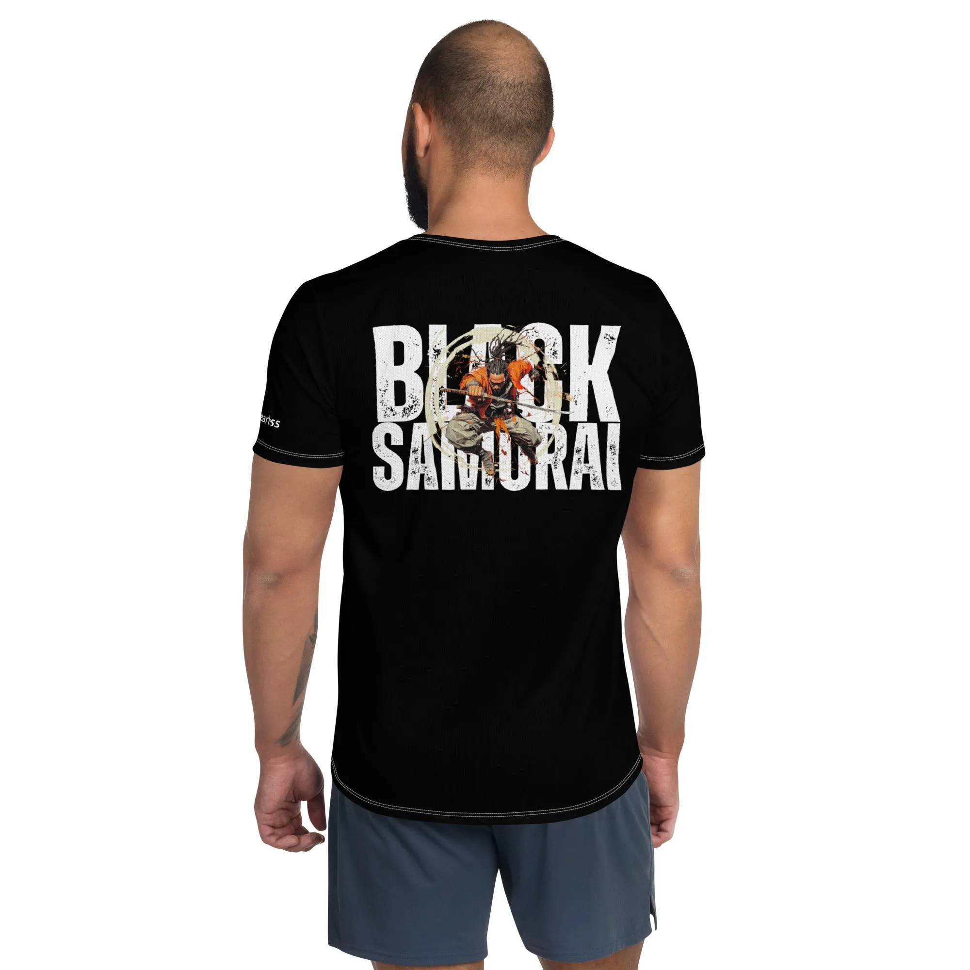 DUO MODERN "Black Samurai 'Nukitsuke'" Men's Athletic T-Shirt