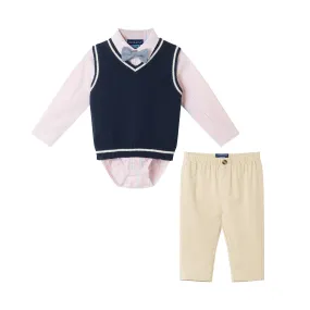 Infant (3-24M) Sweater Vest Set | Navy