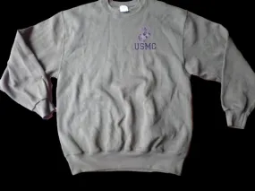 NEW U.S MARINE CORPS SWEATSHIRT U.S.M.C. E.G.A  OD GREEN SIZE MEDIUM U.S.A MADE