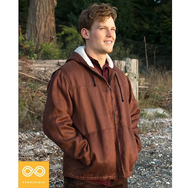 Newfoundland Hooded Organic Hemp Jacket (100% Organic Fleece-Lined) (Unisex)