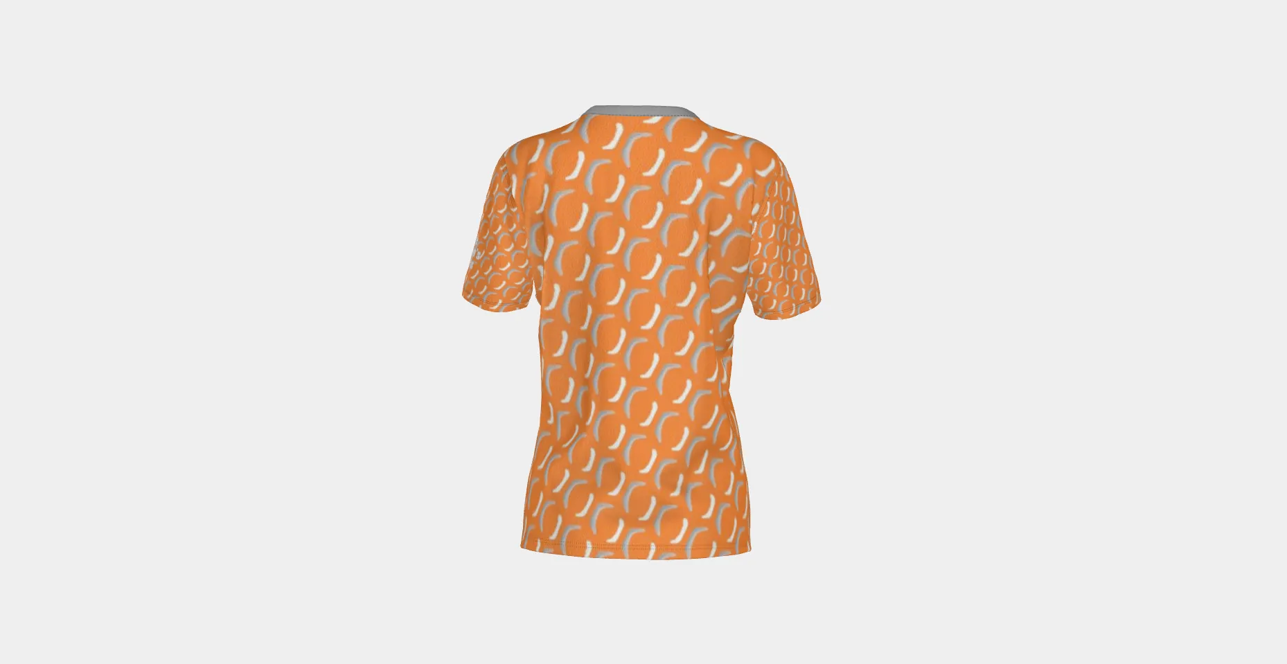 Orange Dimples SS V-Neck Golf Tee