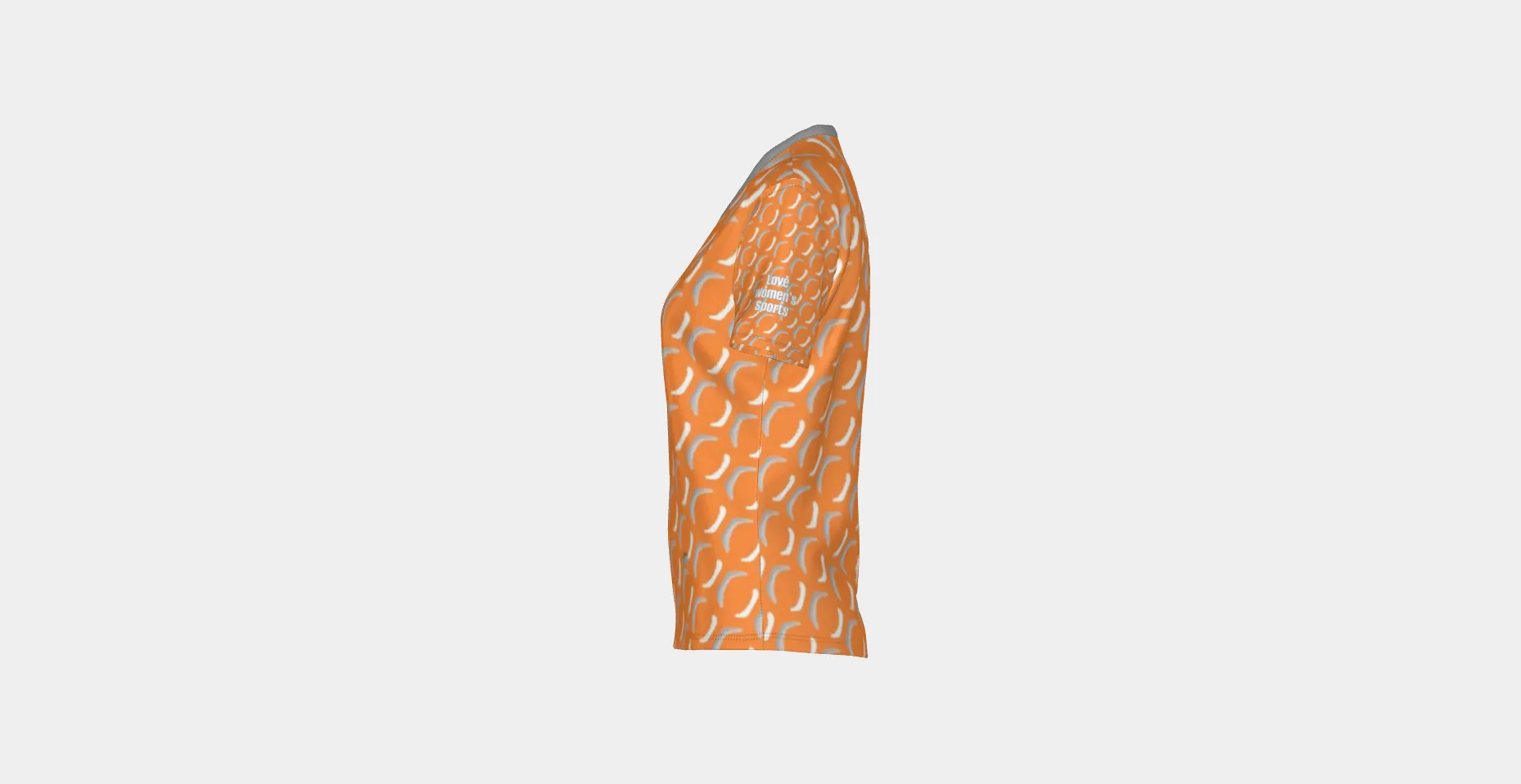 Orange Dimples SS V-Neck Golf Tee