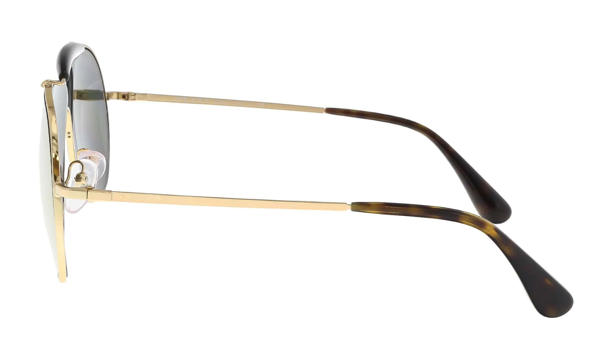 Prada PR 56SS 5AK4L0 Gold Aviator Sunglasses