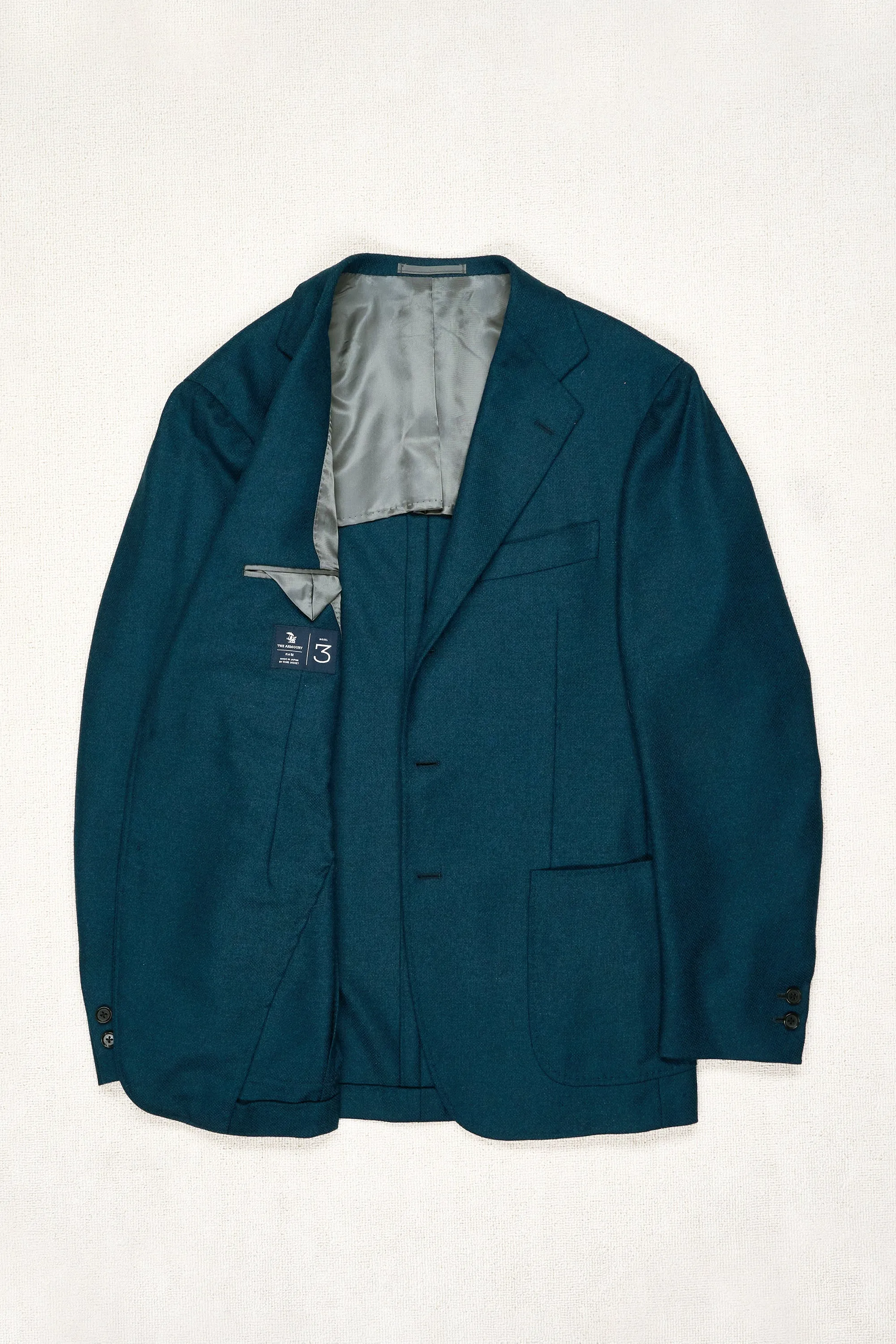 Ring Jacket Model 3 Blue Green Wool Sport Coat - Premium Tailored Jacket for Men