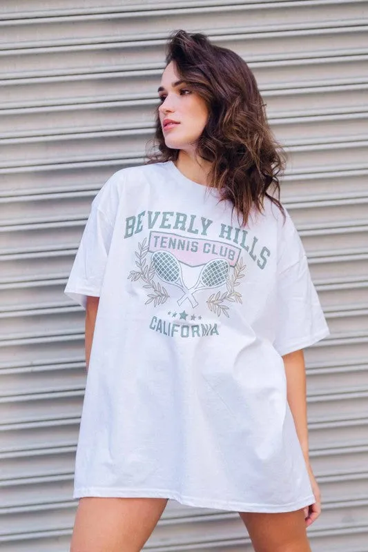 The Beverly Hills Tennis Club Oversized Tee