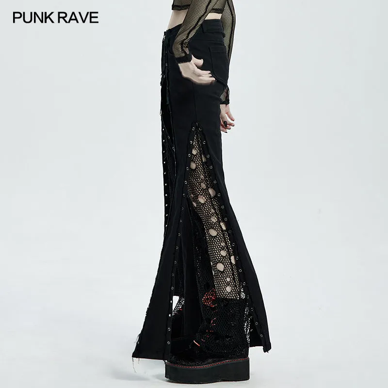 WK-473NCF PUNK female ripped pants