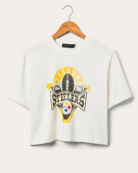 Women's Pittsburgh Steelers Mock Neck Crop Tee